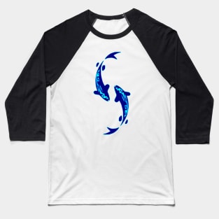 PISCES (blue) Baseball T-Shirt